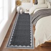 homfan Scalloped Washable Rug w/ Non-Slip Back - Modern Low-Pile Carpet for Living Room, Bedroom - 2 of 4