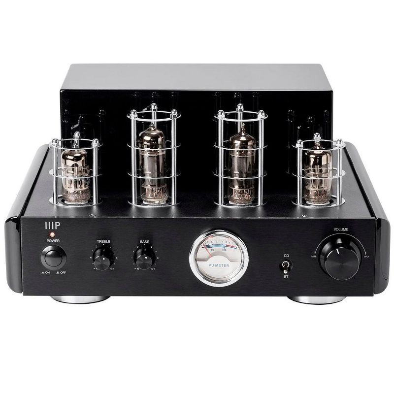 Monoprice Stereo Hybrid Tube Amplifier With Bluetooth & Line Output |  50 Watt, 3 of 6