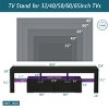 63" Modern TV Stand with LED Lights and Glass Shelves for 65 Inch TV,Entertainment Center for Living Room-Baofuwish - 4 of 4