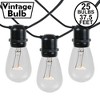 Novelty Lights Edison Outdoor String Lights with 25 In-Line Sockets Black Wire 37.5 Feet - 2 of 4