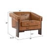 Mid-Century Modern  Armchair,Accent Chair With Deep Cushions,Accent Chair For Bedroom,Armchairs For Living Room-Cuddlewood - 4 of 4