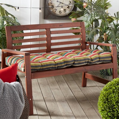 Kensington Garden 18x51 Multi-striped Outdoor Bench Cushion Sunset :  Target