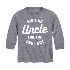 Boys' - Instant Message - Ain't No Uncle Like The One I Got Long Sleeve Graphic T-Shirt - 1 of 4