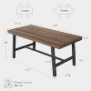 GAOMON Industrial Dining Table for 4-6 People - 2 of 4