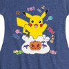 Girls' - Pokémon - Gotta Eat Em All Fit & Flair Cap Sleeve Dress - 2 of 3