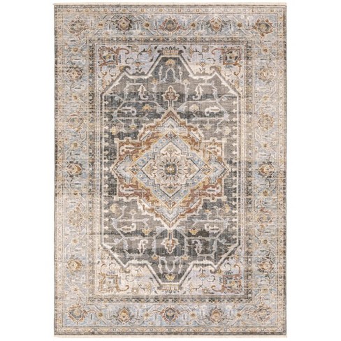 Oriental Weavers Maharaja 1803X Grey/ Blue Indoor Area Rug - 2' x 3' - image 1 of 4