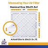 Filter King 20x21.5x1 Air Filter | 4-PACK | MERV 13 HVAC Pleated A/C Furnace Filters | MADE IN USA | Actual Size: 20 x 21.5 x .75" - 2 of 4