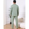 INSPIRE CHIC Men's 2 Pieces Long Sleeve Button Down Pocket Pattern Pajamas Set - 3 of 4