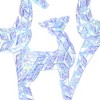 LuxenHome 3-Piece Multi-Color Snowflake Deer Family Outdoor Holiday Decoration with 460 Lights - 3 of 4