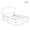 Skyline Furniture Seville Microsuede Upholstered Bed - 3 of 3