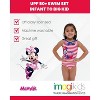 Disney Minnie Mouse Girls UPF 50+ Tankini Top and Bikini Bottom Swim Set Toddler Sizes (12 Months - 14-16) - 2 of 4