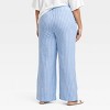Women's Mid-Rise Wide Leg Linen Pull-On Pants - A New Day™ - 2 of 3