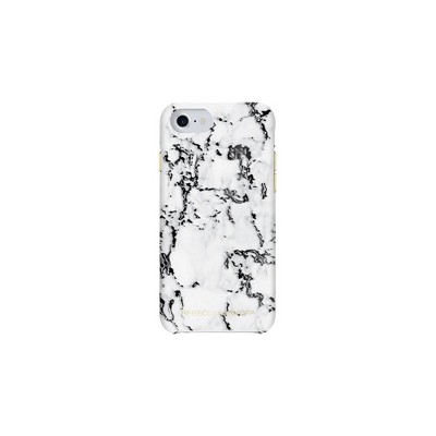 Rebecca Minkoff Sheer Protection Case for iPhone 8/7 - Marble Print Black Foil