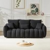 Teddy Fabric 3+3 Seater Sofa Set,6-Seater Oversized Modern Upholstered Couch Combo with Plush Cushions for Living Room,Apartment-Baofuwish - 3 of 4