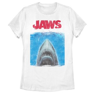 Women's Jaws Shark Movie Poster T-Shirt - 1 of 4