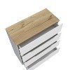 CAVINAS 4-Drawer Dresser,Modern Wide Chest of Drawers,Matte Finish Storage Cabinets for Living Room,Entryway - 4 of 4