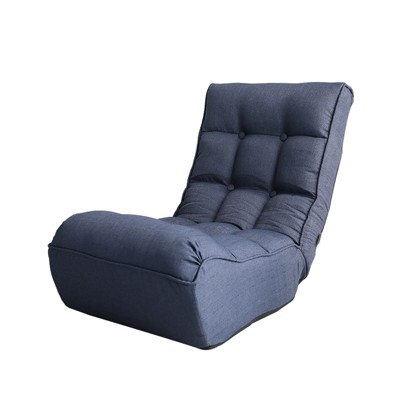 Airsurfer Adjustable Reclining Chair, Single Lazy Sofa for Tatami, Balcony, or Living Room, Comfortable Leisure Floor Chair, Blue