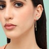 SOHI Women's White Butterfly Drop Earrings - 3 of 3