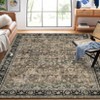 Vintage Area Rugs Washable Low Pile Non Slip Foldable Carpet for Living Room Bedroom Indoor Ultra Soft Retro Printed Distressed Rug - 4 of 4