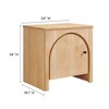 Modway Appia Arched Door Nightstand – Retro-Modern Bedside Table with Storage Cabinet and Rounded Arch Door Design - 2 of 4