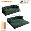 5-in-1 Convertible Sofa Bed, 78.8" Modular Corduroy Sleeper with Sturdy Frame,No Assembly, Multi-Functional Futon for Small Space, Living Room - 2 of 4