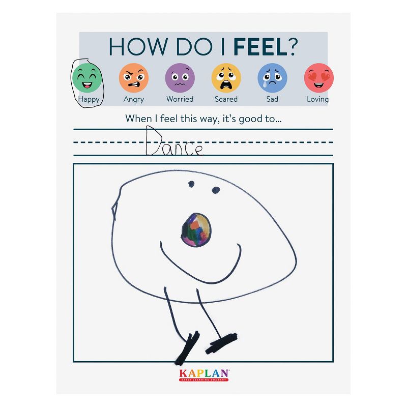 Kaplan Early Learning How Do I Feel Journals - Set of 10, 3 of 4