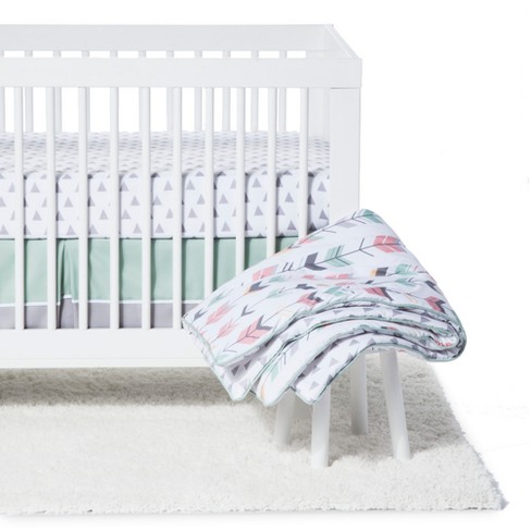 Sweet Jojo Designs Crib Bedding Set - Mod Arrow - Coral/mint 11pc : Target