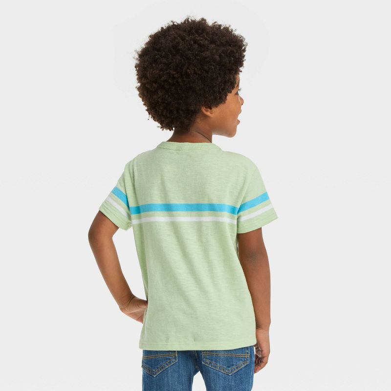 Toddler Boys' Short Sleeve Chest Striped Pocket T-Shirt - Cat & Jack™, 3 of 5