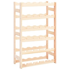 vidaXL Wine Rack for 30 Bottles Pinewood - 1 of 4
