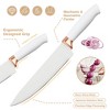 19-Piece Cooking Tools and Knives Set, Kitchen Utensils Set, Non-Scratch, Heat-Resistant（White） - 4 of 4