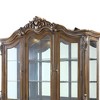 76" Latisha Decorative Storage Cabinet Antique Oak - Acme Furniture: No Assembly, Tempered Glass, 5 Drawers - 2 of 4