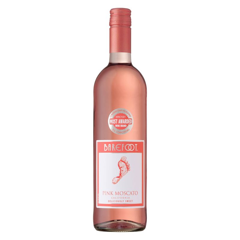 Barefoot Cellars Pink Moscato Wine - 750ml Bottle, 1 of 7