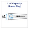 Avery Economy Non-View Binder with Round Rings, 3 Rings, 1.5" Capacity, 11 x 8.5, Black, (4401) - 2 of 4