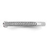 Black Bow Jewelry 14k White Gold, Created Ruby & 1/8 Ctw Diamond Stackable Ring - 4 of 4