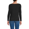 Lands' End Women's Long Sleeve Polished Essentials Boatneck Top - 2 of 3