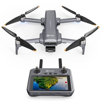 Contixo F33 4K Camera Drone with 2-Axis Gimbal, Laser Obstacle Avoidance, 6KM Range, 40 Min Flight Time, 5.5" Touchscreen For Beginner Adults
