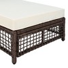 Syemin Patio Chaise Lounges, Outdoor Patio Daybed, Comfy Seat Cushion, Sofa Furniture, for Backyard, Swimming Pool, White, 76.4"*25.2"*41.3" - 3 of 4