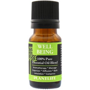 Plantlife Well Being Aromatherapy Essential Oil Blend – 100% Pure, Therapeutic Grade, No Additives or Fillers, Made in California, 10 ml - 1 of 4