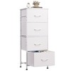 Dresser 4-Drawer Fabric Storage Tower Organizer for Bedroom, Hallway, Entryway, Closets with Steel Frame, Wood Top, Easy Pull Handle - 2 of 4