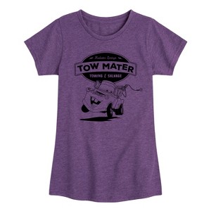 Girls' - Cars -  Fitted Short Sleeve Graphic T-Shirt - 1 of 4