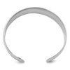 Black Bow Jewelry Sterling Silver 14mm Hammered Domed Cuff Bracelet - 2 of 4