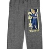 Dragon Ball Super Vegeta Men's Heather Gray Sleep Pajama Pants - image 2 of 3