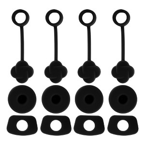 Unique Bargains Dust-Proof 30oz Straw Cover 4 Set - 1 of 4