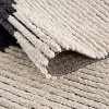 LunaLulinlk Black & Ivory Modern Area Rug - 2 of 4