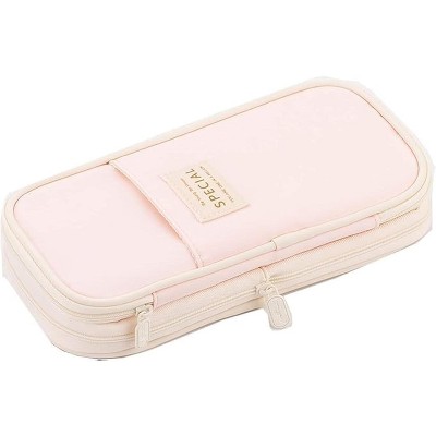 Fmeida Large Storage Pencil Case Pen Bag with Zipper Big Capacity Pouch Organizer for Office Travel Holder Box