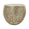 Olivia & May Aluminum Coral Abstract Coral Accent Table - 3 of 4