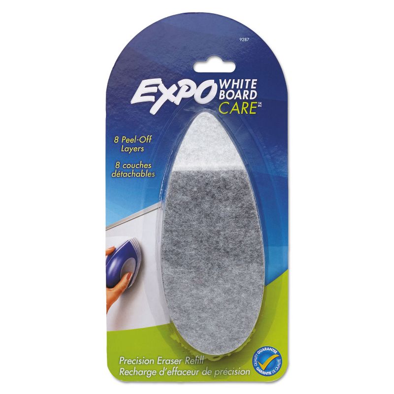 EXPO Dry Erase Precision Point Eraser Refill Pad Felt 9 3/4w x 3 1/4d 9287KF, 1 of 3