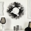 Nearly Natural 22-in Halloween Ghost and Bats Twig Wreath - 3 of 4