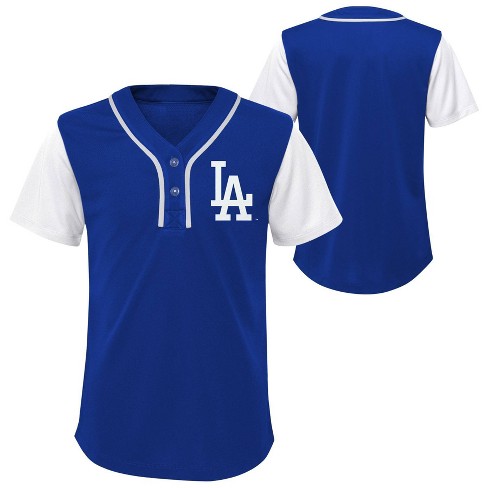 Blue LA Dodgers Inspired Baseball Jersey: Baseball Fan Gear