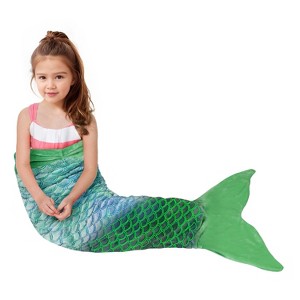 Catalonia Mermaid Tail Blanket for Toddlers Girls, Glow in The Dark Mermaid Sleeping Bag, Unicorn Pattern, Mermaid Gifts for Girls 4-6, Gift for Kids - 1 of 4